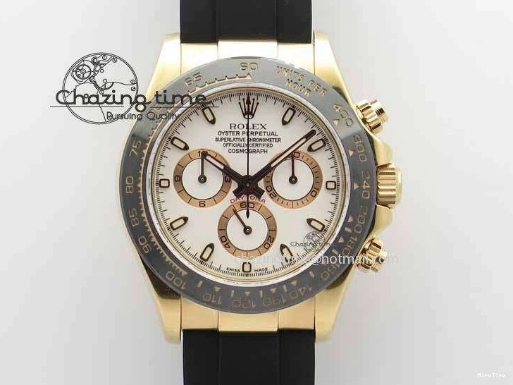 MiroTime 0407 Sustainable Daytona 116515 JF 1:1 Best Edition White Dial On Black Rubber Strap A 3654